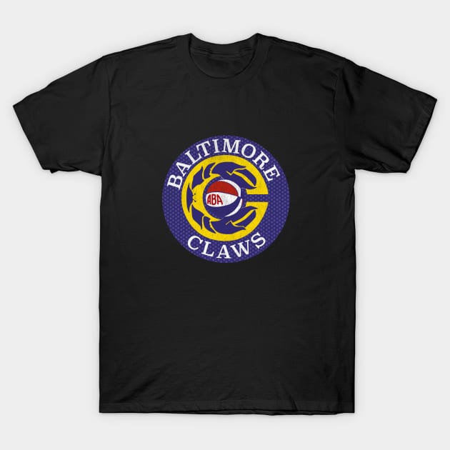 Short-lived Baltimore Claws ABA Basketball T-Shirt by LocalZonly